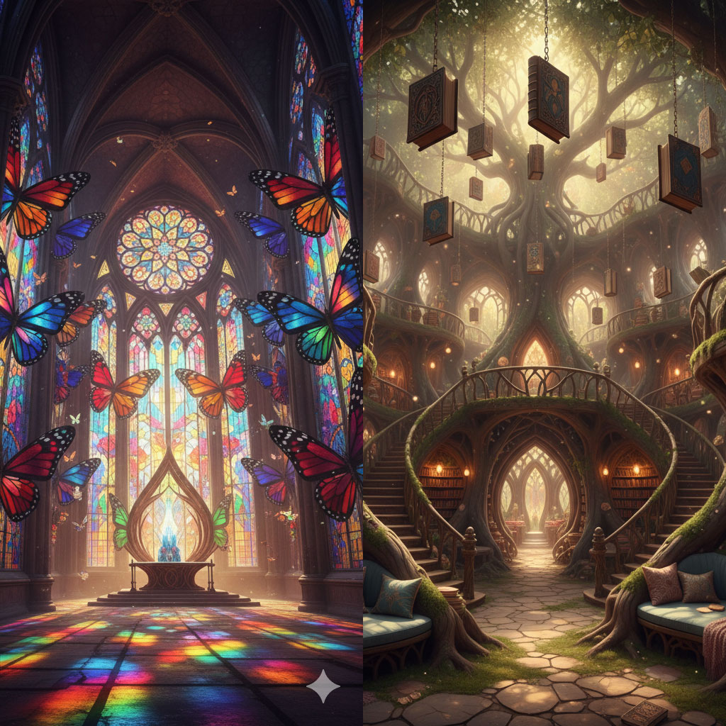 15 промптів для локацій: Природа, Пейзажі та Інтер'єри